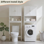 Over Toilet Storage Cabinet with Barn Door & Adjustable Shelves - Image 4