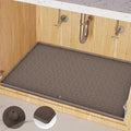 Under Sink Mat 10"x16" Under Sink Mats for Kitchen, Silicone Waterproof Under Sink Liner, Sink Cabinet Organizer Tray with Drain Hole by MIFADFAOtailoredtoyourhome