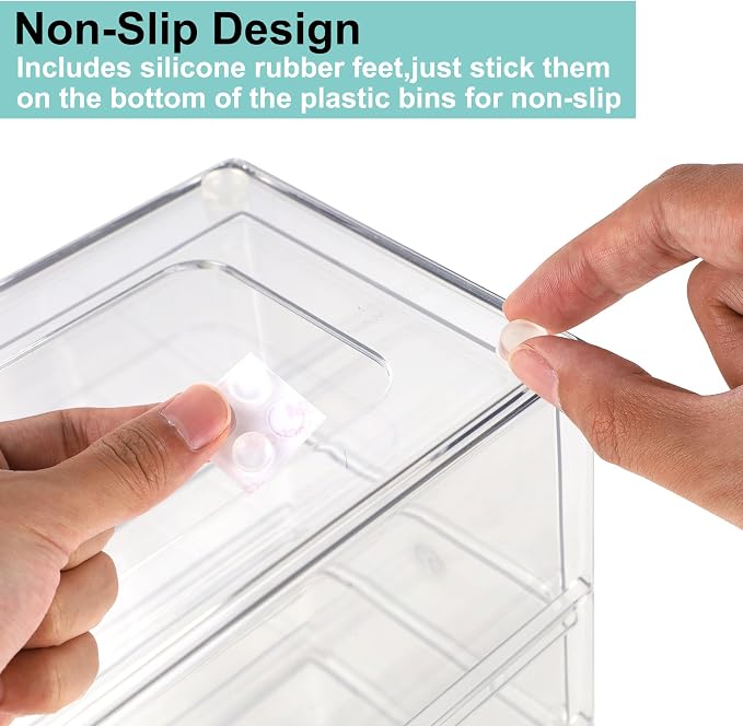 Prsildan Stackable Desk Organizers with 20 Drawers, Craft Storage Drawer - Image 6