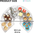 Lazy Susan Organizer Bins,10.2”x 9.4”x 4”, 26" Diameter(8) - Image 3