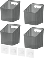 NiHome 4-Pack Cabinet Door Organizer, Adhesive RV Camper Wall Storage Caddy by NiHome