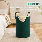 Artfeel Laundry Basket,Woven Cotton Rope Laundry Hamper,60L for Decorative Storage of Dirty Clothes,Toys and Blankets in Bathroom,Baby Room and Living Room - Image 3