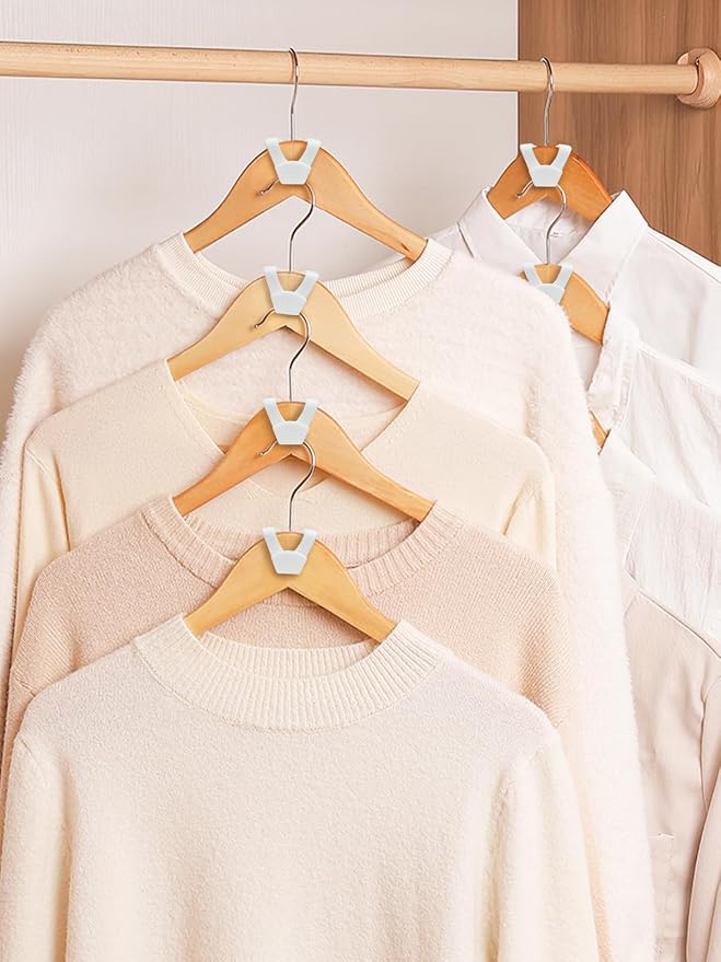 Smartor Clothes Hanger Connector Hooks 120 Pack, Hangers Space Saving | Hanger Add on Hook as Closet Organizer, Stacking Hangers, Cascading Space Saver, Closet Storage and Organization -White - Image 9