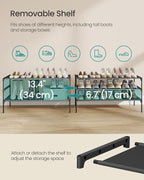 SONGMICS 3-Tier Shoe Rack, Space-Saving, Shoe Storage Organizer - Image 6