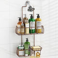 Epicano Shower Caddy Hanging Over Head, Bronze by Epicano