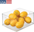 iDesign Plastic Stackable Kitchen Cabinet Storage Bin, Clear - Image 2