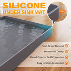 FLATO Waterproof Under Sink Mat, 19" x 19", Beige - Image 2