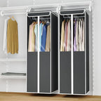 Univivi Garment Bags for Hanging Clothes, Cloth Bag 54 In, 2 PCS, Dark Grey - Image 6