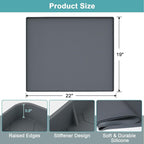 Silicone Under Sink Mat 22" x 19", Under Sink Mats for Kitchen Waterproof, Under Sink Protector Mats for Cabinets, Under Sink Tray Organizer for Kitchen and Bathroom, Gray - Image 2