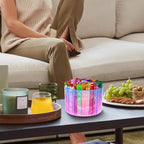 Drink Packet Organizer, Lazy Susan Gradient Drink Mix Organizer, Acrylic Water Drink Packet Holder with 4 Compartments for Cabinet Kitchen Pantry Storage Organization - Image 5