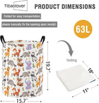 Baby Laundry Basket Baby Nursery Hamper Kids Laundry Basket Toy Storage Bin for Boys Room Decor Gift Baskets for Bedroom Bathroom(Animal) - Image 6