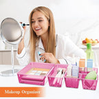 SpaceHacks 25 PCS Plastic Drawer Organizer, 4-Size Versatile Organizer Trays & storage Bins - Image 5