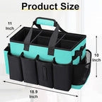 Wearable Large Cleaning Caddy Bag for Housekeepers (Lakeblue) - Image 2
