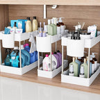 3 Pack Under Sink Organizer Bathroom and Storage Cabinet (White) by Unknown