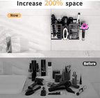 FUNKYLEE 3-in-1 Universal Hair Tool Organizer Wall Mount, Black - Image 2