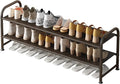 INGIORDAR 2 Tier Long Shoe Rack Organizer for Closet Metal Shoe Storage by INGIORDAR