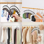 Legging Hangers for Closet Organizer, Hat Hangers for Closet 2 Pack with 10 Clips Holds 20 Leggings, Legging Hanger, Pants Storage Organizer Suitable for Socks, Panties, Underwear, Pants - Image 4