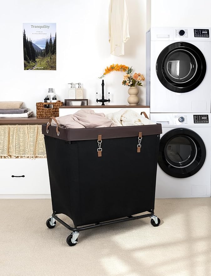 StorageWorks 320L Laundry Basket with Wheels, Rolling Hampers for Clothing - Image 6