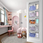 Weekly Kids Clothes Organizer Day of Week School Clothing Storage Monday to Friday Hanging Closet Organizer (GREY) - Image 4