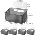 NiHome 4-Pack Cabinet Door Organizer, Adhesive RV Camper Wall Storage Caddy - Image 3