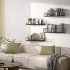 Floating Shelves Set of 4, Wood Wall Shelf, Farmhouse Shelf for Bedroom - Image 2