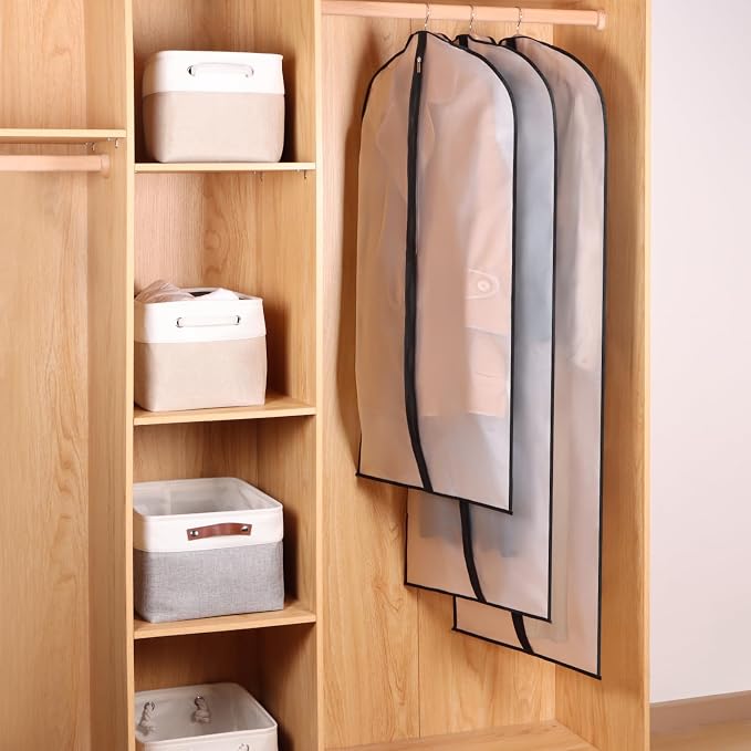 Zilink Suit Bags for Closet Storage Garment Bags for Hanging Clothes 43 in - Image 2