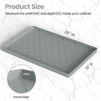 Mateeylife Under Sink Mat Kitchen Waterproof，Silicone Sink Tray 28"X19" - Image 5