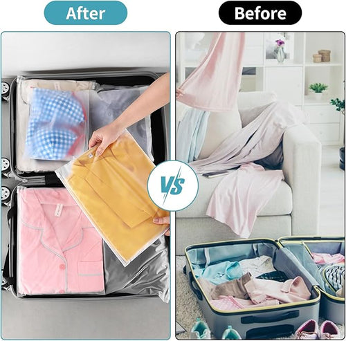 14x12 Inch Frosted Zipper Bags for Clothes 25pcs No Vent Holes - Image 2