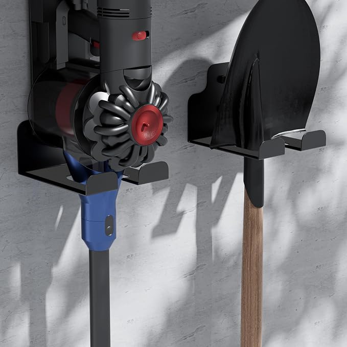JNIHEEP Garage Organizer Trimmer Rack,Garden Power Tool Hanger,2 Pack,Black - Image 3