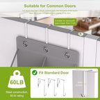 Over the Door Shoe Organizer for 16-20 Pairs, Gray - Image 3