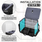 Large Rolling Cleaning Caddy with Wheels, Cleaning Supplies Organizer - Image 3