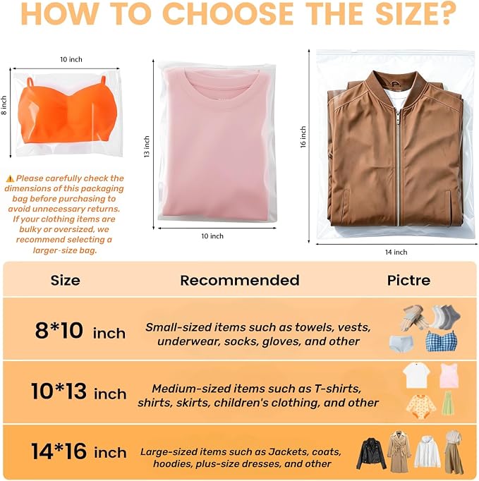 50 Pack Clear Zipper Swimsuit Storage Bags, 9x11 Inch Bathing Suit Bags - Image 2