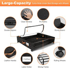 80L Large Under Bed Storage with Wheels, 2-Pack XXL Underbed Shoe Storage - Image 6