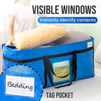 TAILI 2 Pack 69 Gallon Extra Large Storage Bags with Visible Window,Blue - Image 4