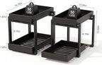 MHXW SXPN Bamboo Under Sink Organizer, 2 Pack Pull Out Cabinet Organizer - Image 2