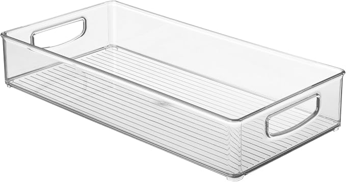 iDesign Stackable Clear Plastic Extra Long Pantry Organizers - Image 9