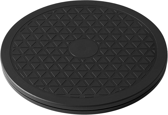 8 Inch Heavy Duty Rotating Swivel Stand - Lazy Susan with Steel Ball Bearings for Model Base/Rotating Plants/Crafts Stand Monitor/TV/Monitors/Potted Plants (360˚ Rotation) by HSTECH