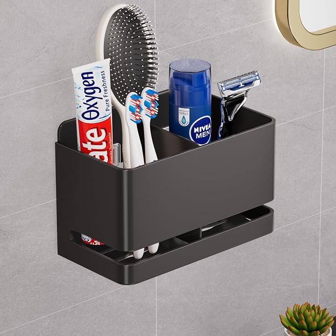 Electric Toothbrush Holder, Wall Toothbrush Holder Bathroom，2 Slot by Unknown
