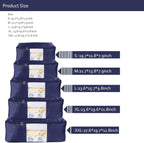 Comforter Storage Bags Pack of 2,Pillow Beddings/Blanket Clothes Organizer Storage Containers with Zippers,Breathable and Moistureproof(Navy blue 2pcs, XXL) - Image 5