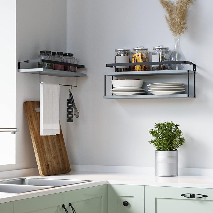 RICHER HOUSE Floating Shelves Bathroom, Wall Mounted Shelf Over Toilet - Image 5