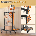 Broom Holder with Cleaning Supplies Organizer, 18" Wx11.8 Dx34.6 H - Image 5