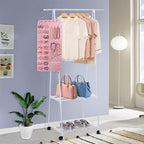 BB Brotrade Hanging Jewelry Organizer,Accessories Organizer,56 Pocket Organizer for Holding Jewelries (Pink-56 Pockets) - Image 4