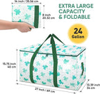 BALEINE 2-Pack Oversized Moving Bags with Reinforced Handles, Heavy-Duty Storage Tote for Clothes, Moving Supplies (Clover, 2-Pack) - Image 2