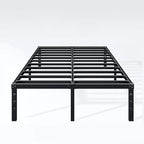 Hafenpo 16 Inch Full Bed Frame, Under Bed Storage, Black - Image 9