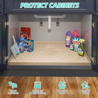 SIKADEER Waterproof Under Sink Mat 37" x 22" Silicone Mat Cabinet Protector - Image 5