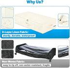 Under Bed Storage Container Bins 2 Pack, Low Profile Foldable Underbed Clothes Storage Organizer W/ Ultra Thick Fabric and Sturdy Bottom/Sides, Dual Zipper Storage Box for Dorm and Home 30x16x6.7" - Image 4