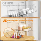 Yieach 8 Pack Small Stackable Storage Bins,Clear Acrylic Drawer Boxes,Medicine Cabinet Organizer,Plastic Containers for Organizing Vanity,Undersink,Pantry,Bathroom Makeup Organizer,Home Organization - Image 4