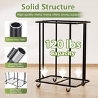 Laundry Hamper with Wheels and Lid, 200L Large Rolling Laundry Basket Black - Image 5