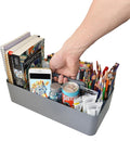 -Large Carry Caddy Bin Basket Portable Office Desk Storage DIY- MADE IN USA (Orion Gray) by EnjoyOrganizer
