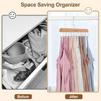 TOPIA HANGER Bra Hanger for Closet, Tank Top Hangers Space Saving Natural - Image 3